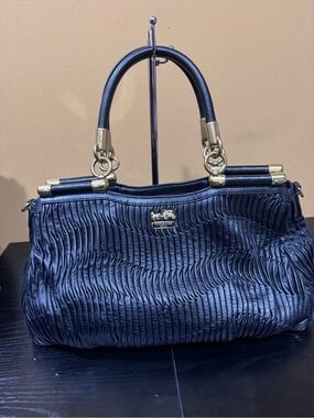 Coach Madison Gathered Leather Carrie Satchel MSRP $698